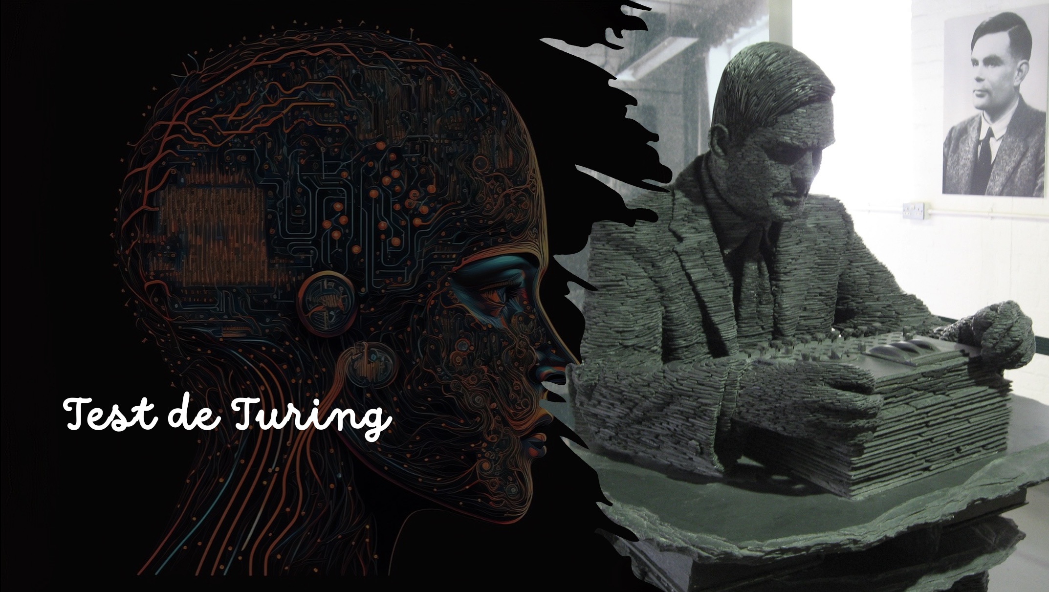 Test de Turing. Alan Turing imagen de Wikimedia Commons
Humanos contra máquinas