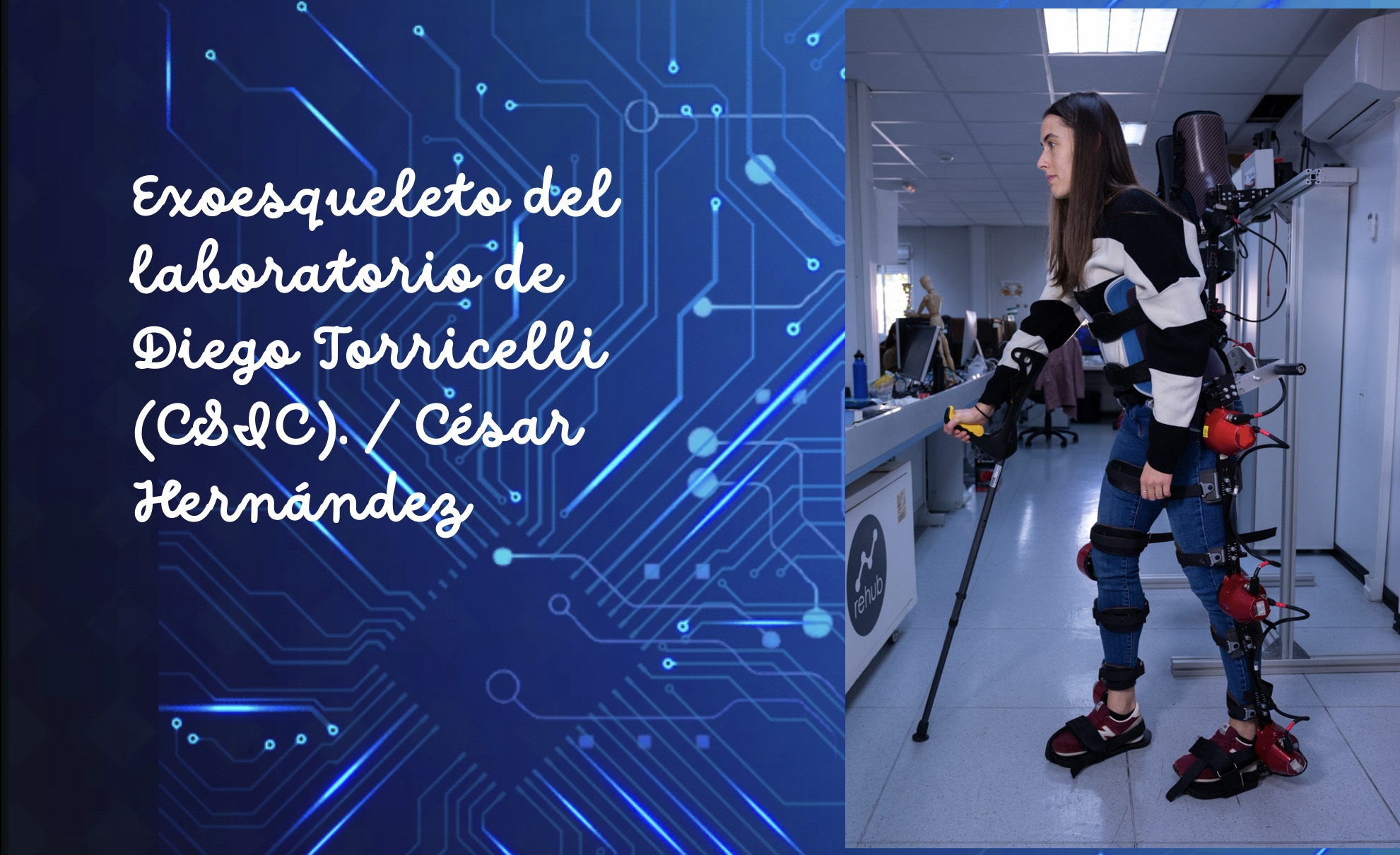 Exoesqueleto del Laboratorio de Diego Torricelli (CSIC)